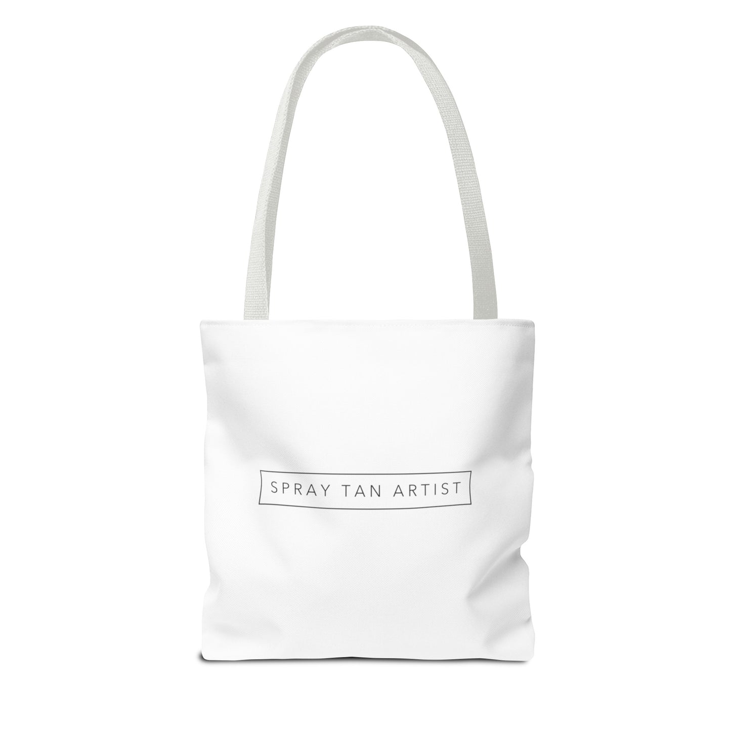 Spray Tan Artist Minimalistic Tote Bag - White