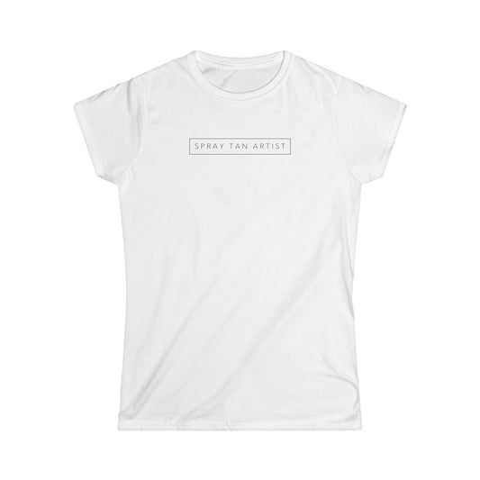 Spray Tan Artist Minimalistic Tee - White
