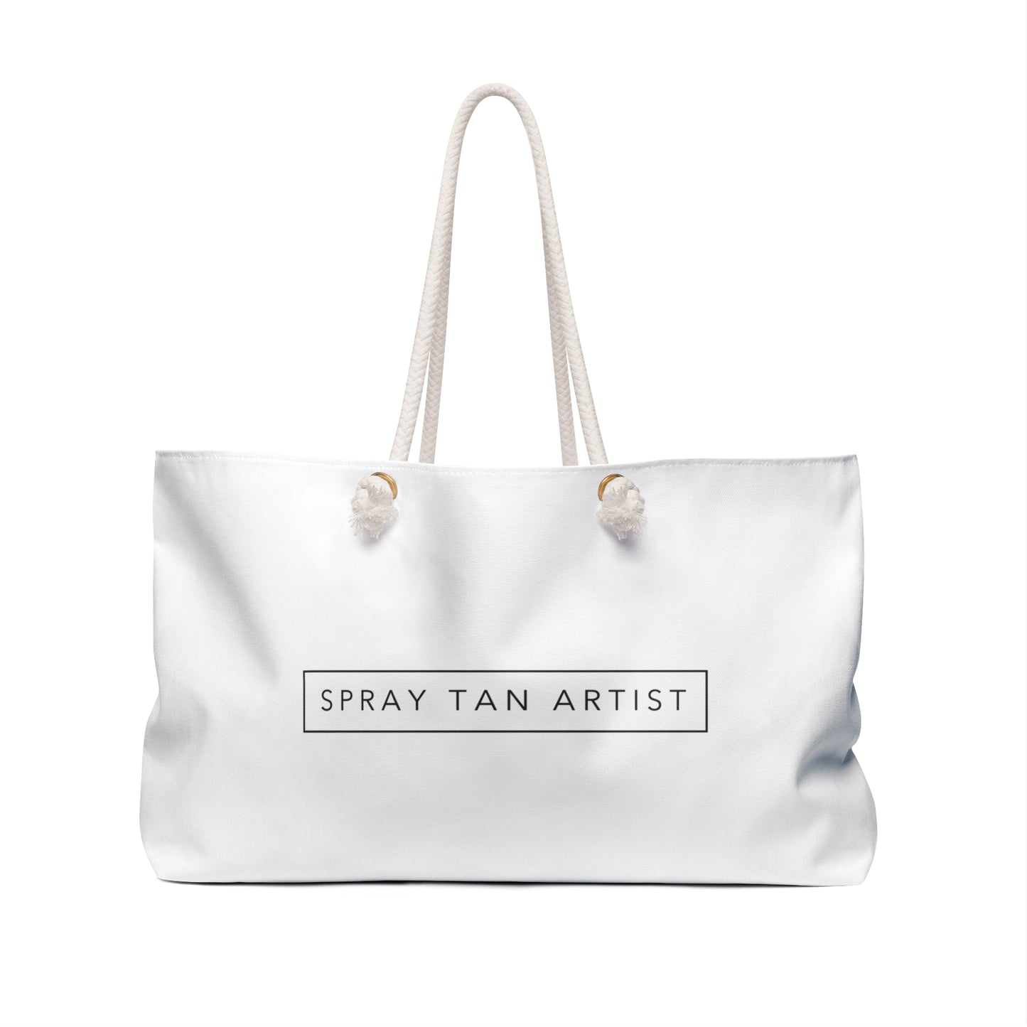 Large Spray Tan Artist Minimalistic Bag - White