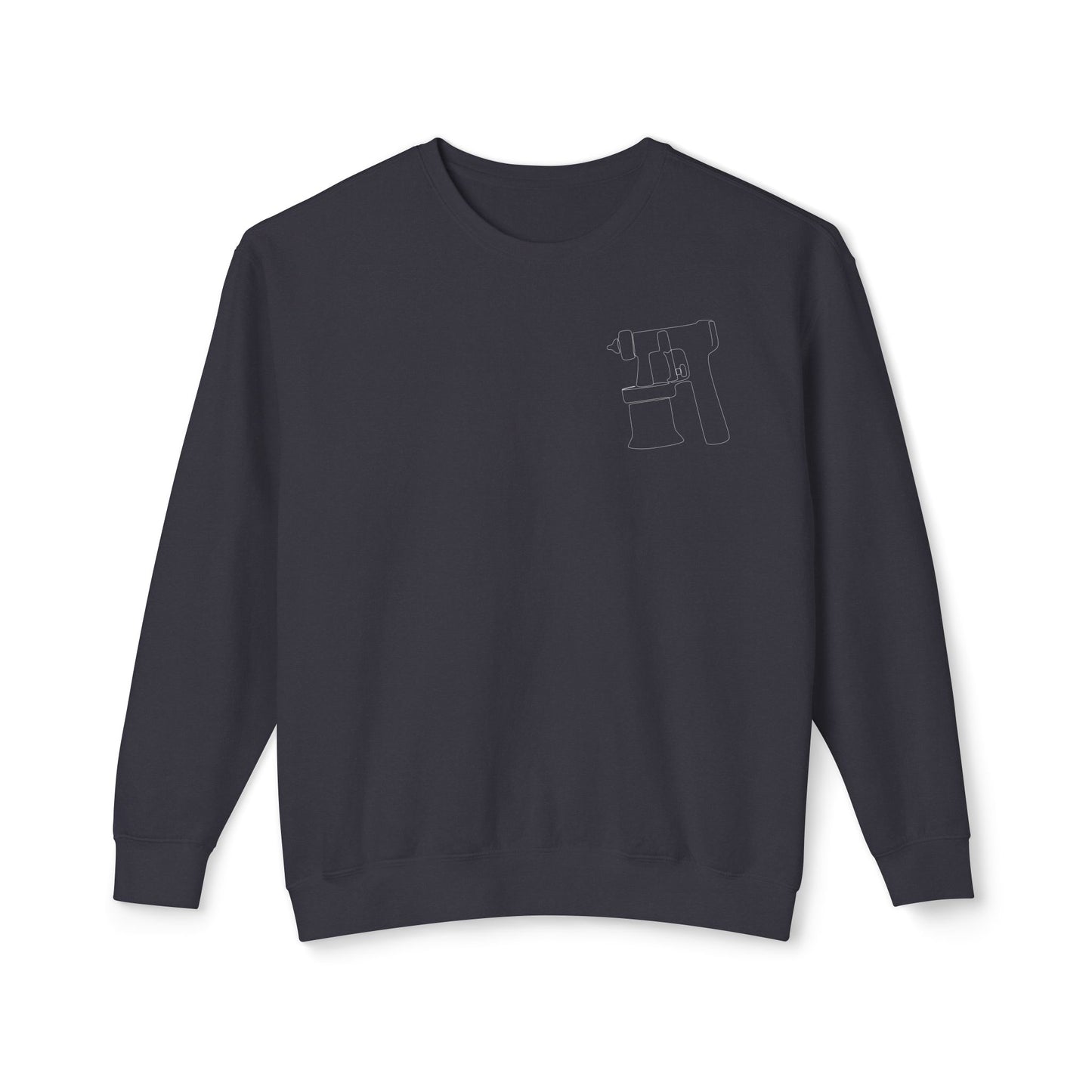 Spray Tan Gun Badge Style Sweatshirt - Black
