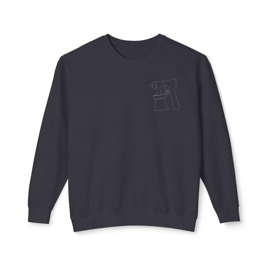 Spray Tan Gun Badge Style Sweatshirt - Black