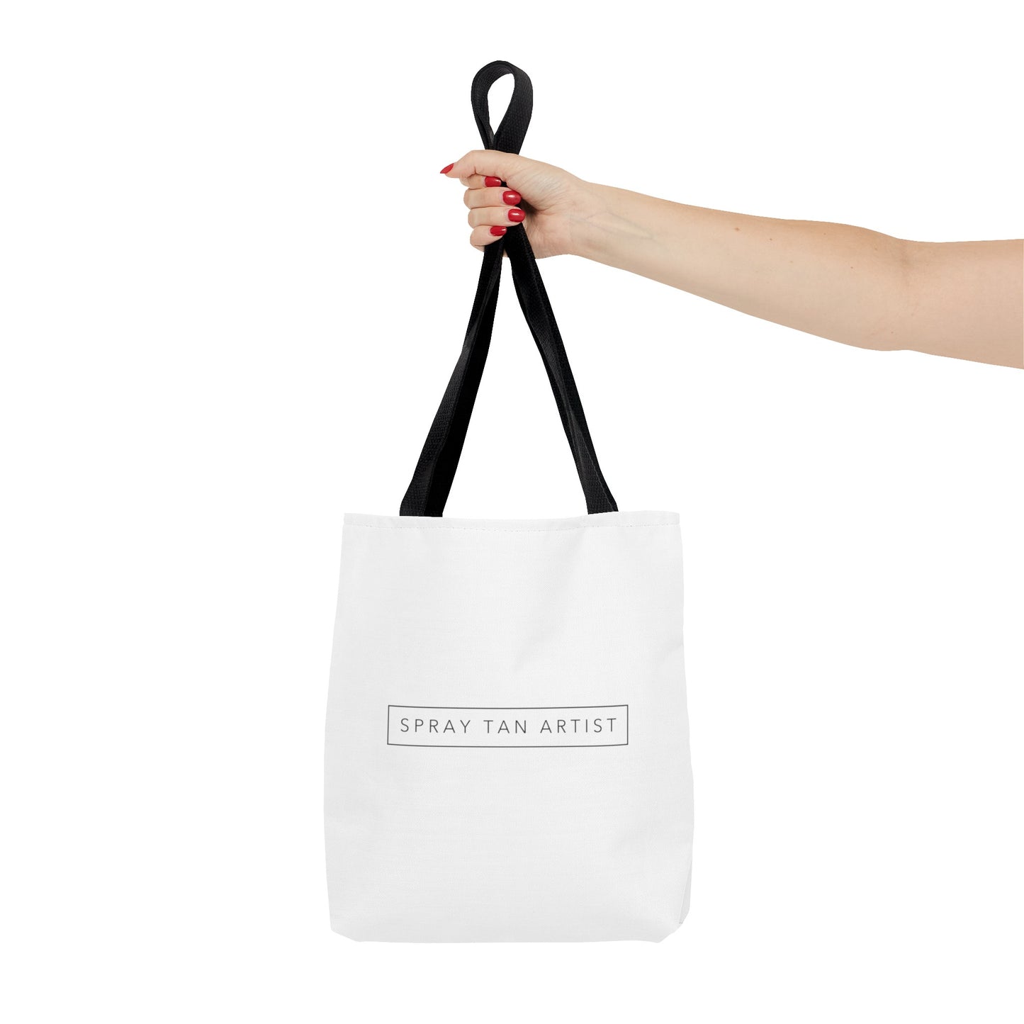 Spray Tan Artist Minimalistic Tote Bag - White