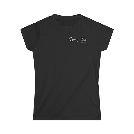 Spray Tan Artist Badge Style Tee - Black