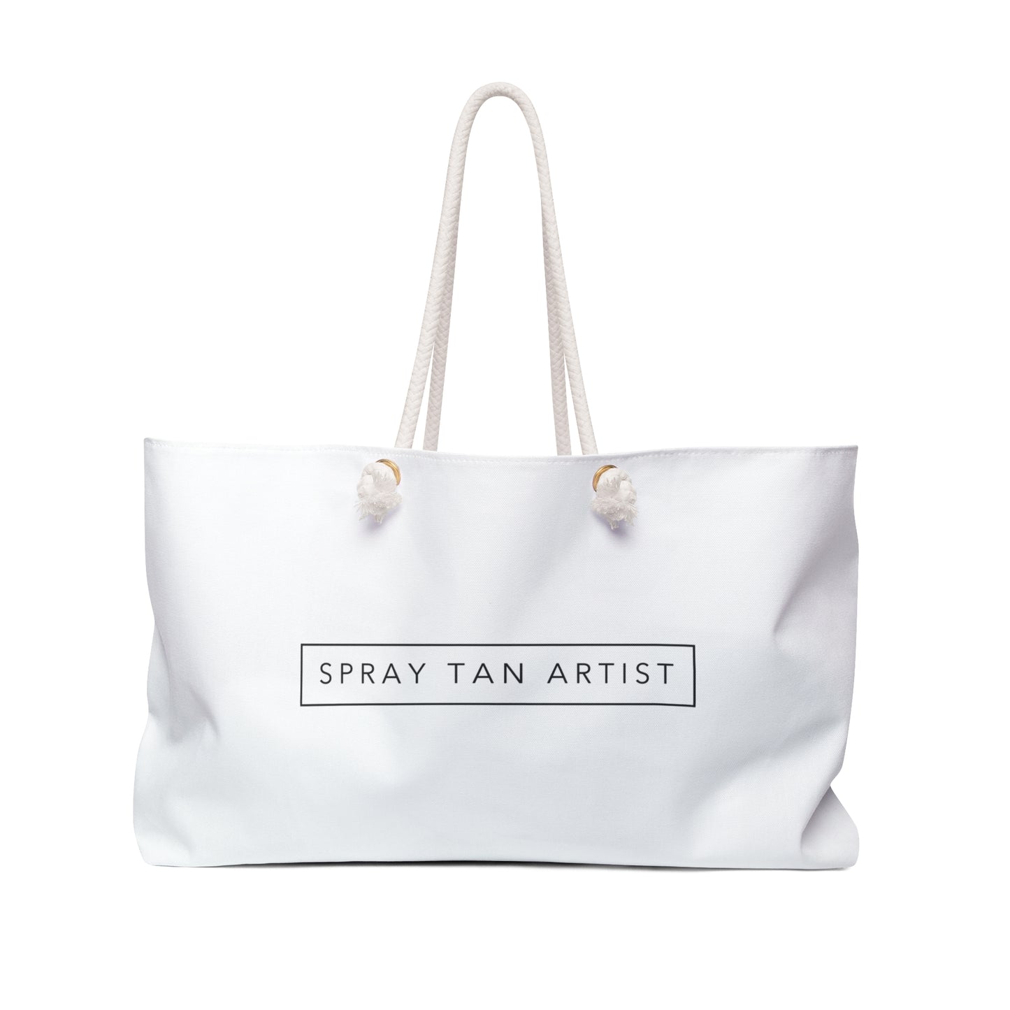 Large Spray Tan Artist Minimalistic Bag - White