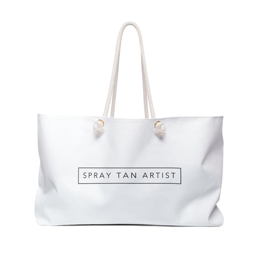 Large Spray Tan Artist Minimalistic Bag - White