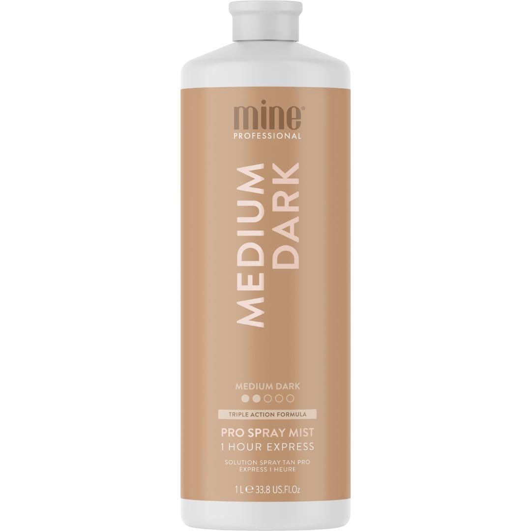 MineTan Spray Tan Solution | Medium Dark 33.8 Fl Oz
