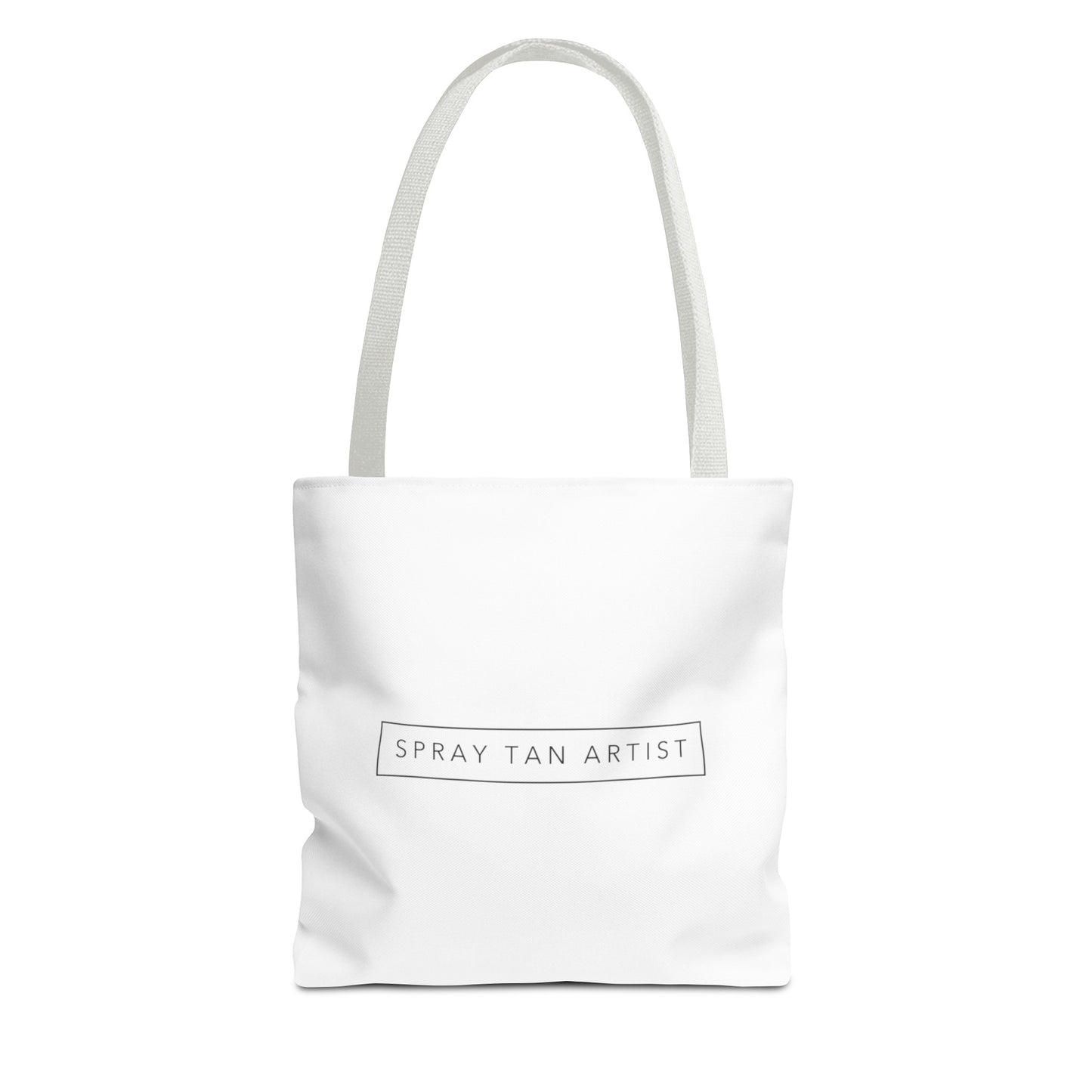 Spray Tan Artist Minimalistic Tote Bag - White