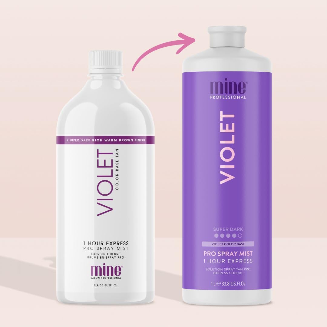 MineTan Spray Tan Solution | Violet 33.8 Fl Oz