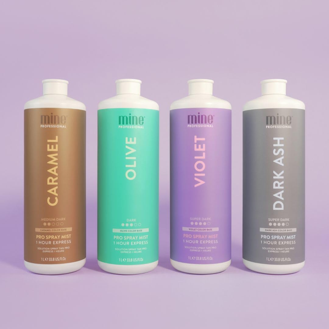MineTan Spray Tan Solution | Dark Ash 33.8 Fl Oz