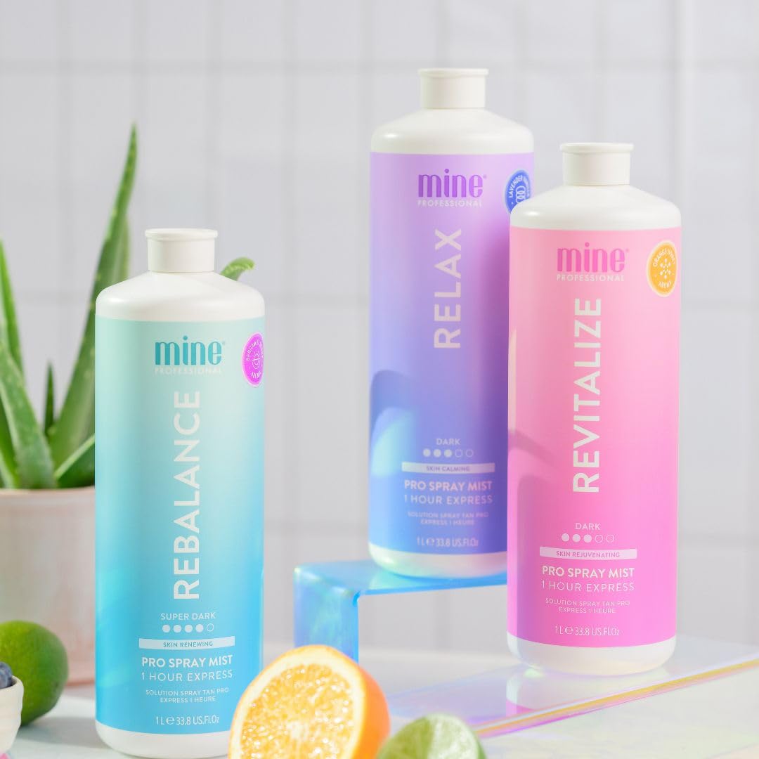 MineTan Aromatherapy Spray Tan Solution | Rebalance 33.8 Fl Oz