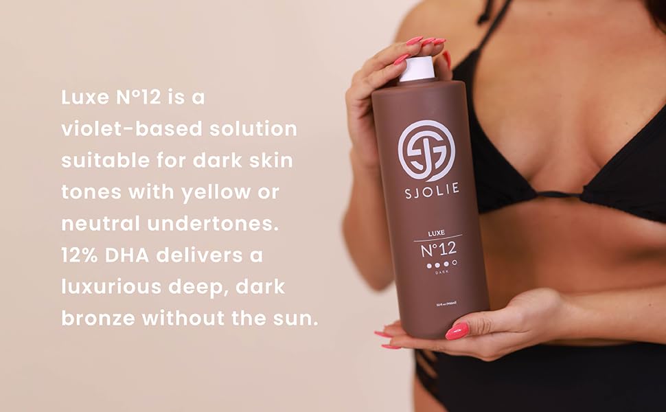 SJOLIE Luxe Violet Spray Tan Solution - Luxe 12 (32oz)