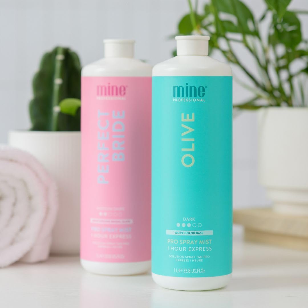 MineTan Spray Tan Solution | Olive 33.8 Fl Oz