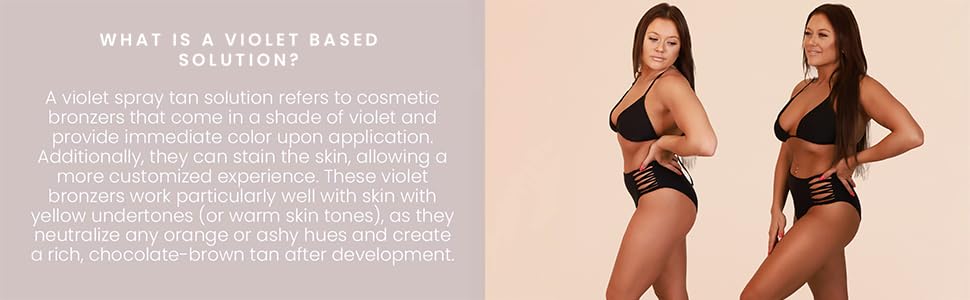 SJOLIE Luxe Violet Spray Tan Solution - Luxe 12 (32oz)