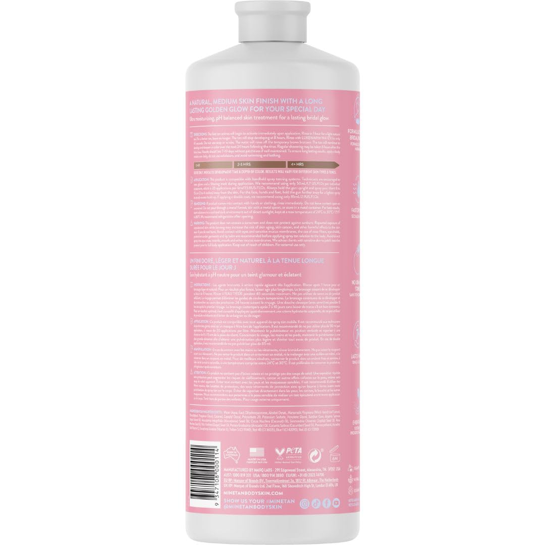 MineTan Spray Tan Solution | Perfect Bride 33.8 Fl Oz