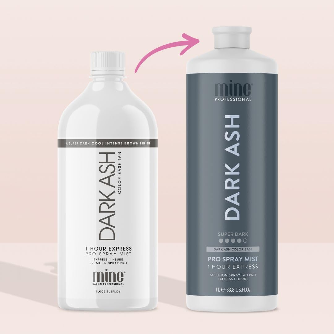 MineTan Spray Tan Solution | Dark Ash 33.8 Fl Oz