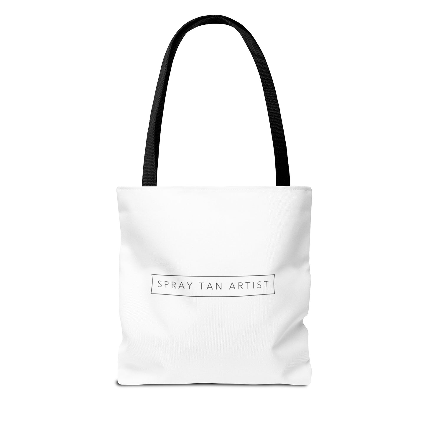 Spray Tan Artist Minimalistic Tote Bag - White