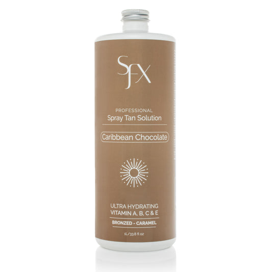 SunFX Caribbean Chocolate MID SUMMER Spray Tan Solution - 4 Fl Oz / 100ml