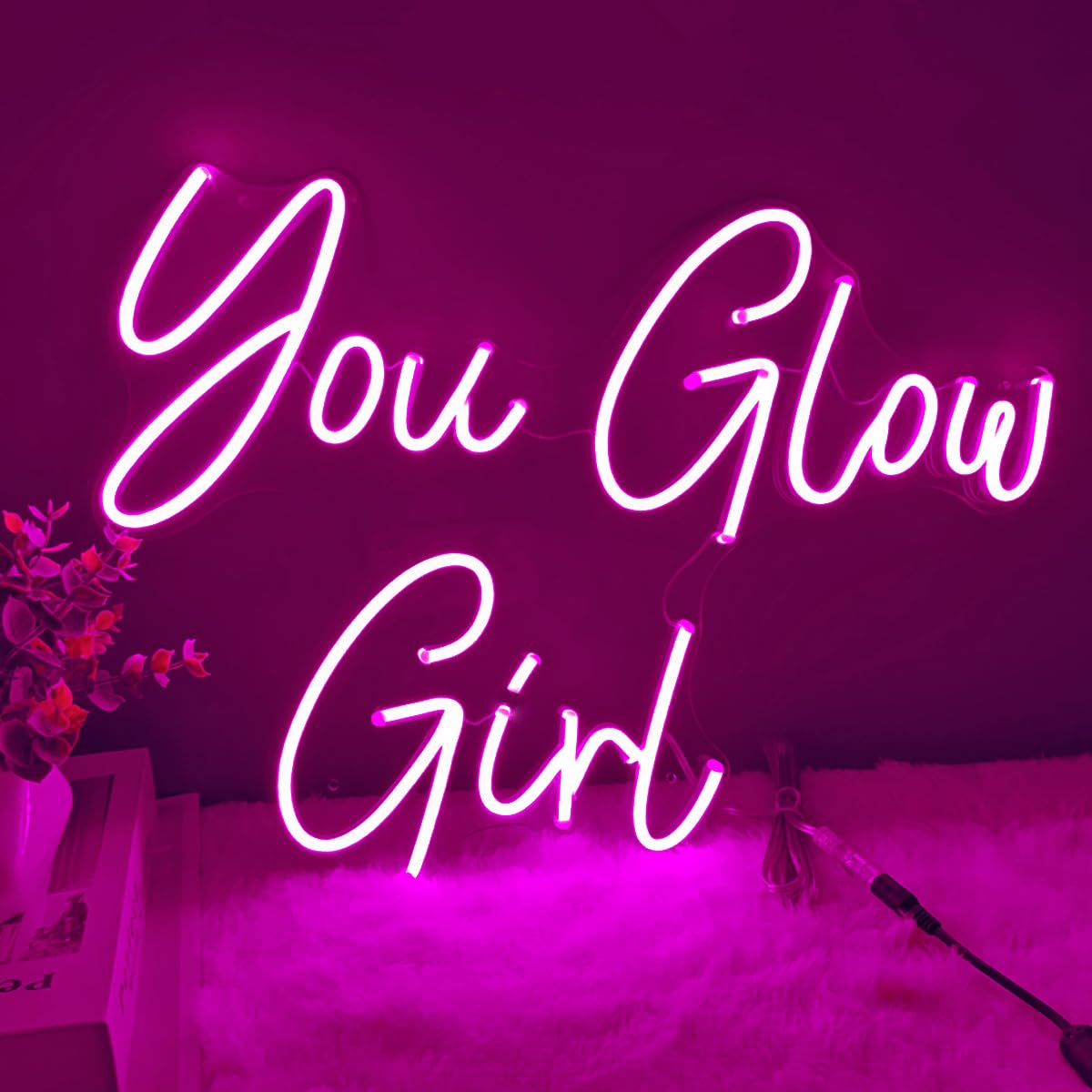 You Glow Girl Neon Wall Sign