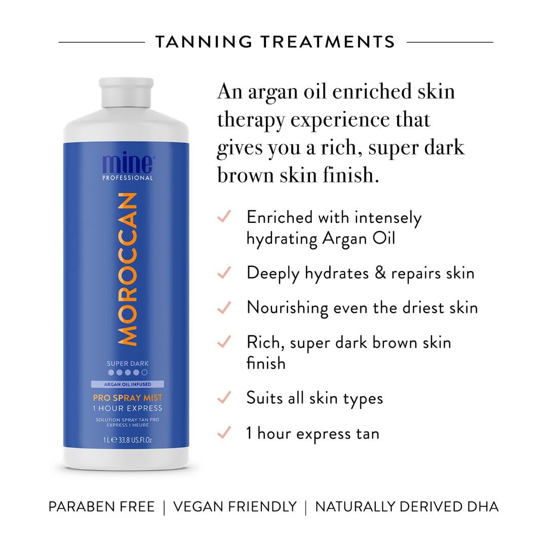 MineTan Spray Tan Solution | Moroccan 33.38 Fl Oz