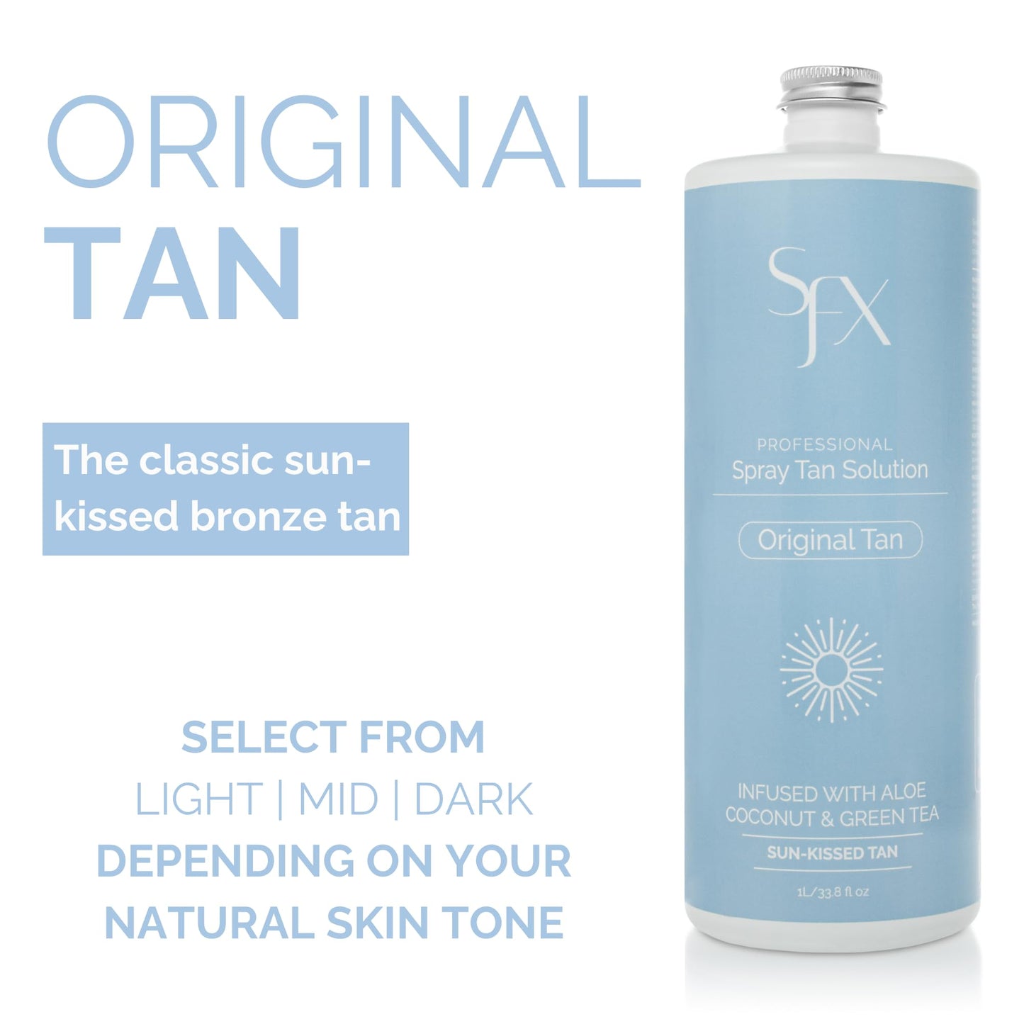 SunFX Original Tan DARK SUMMER Spray Tan Solution - 4 fl oz / 100ml