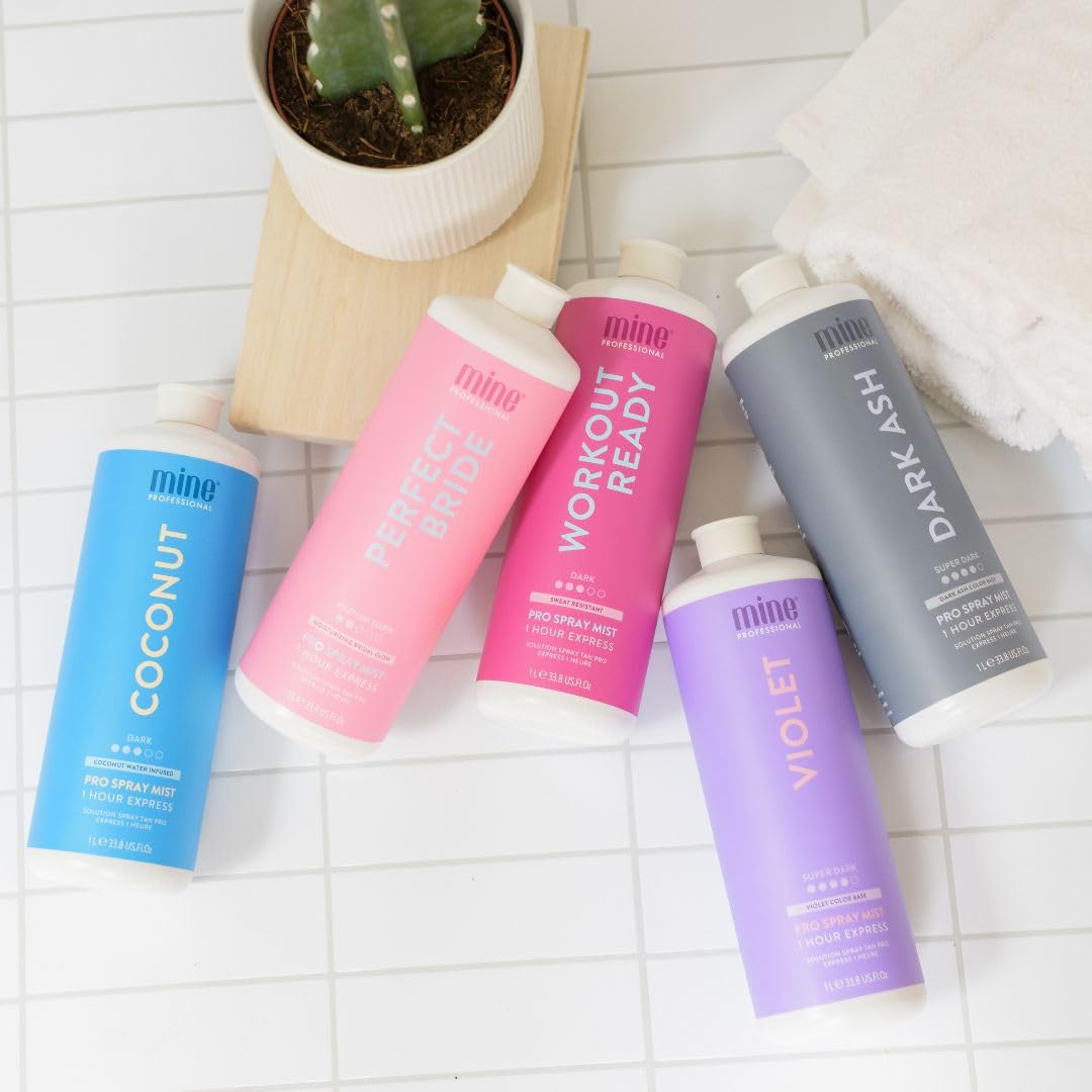 MineTan Spray Tan Solution | Dark Ash 33.8 Fl Oz