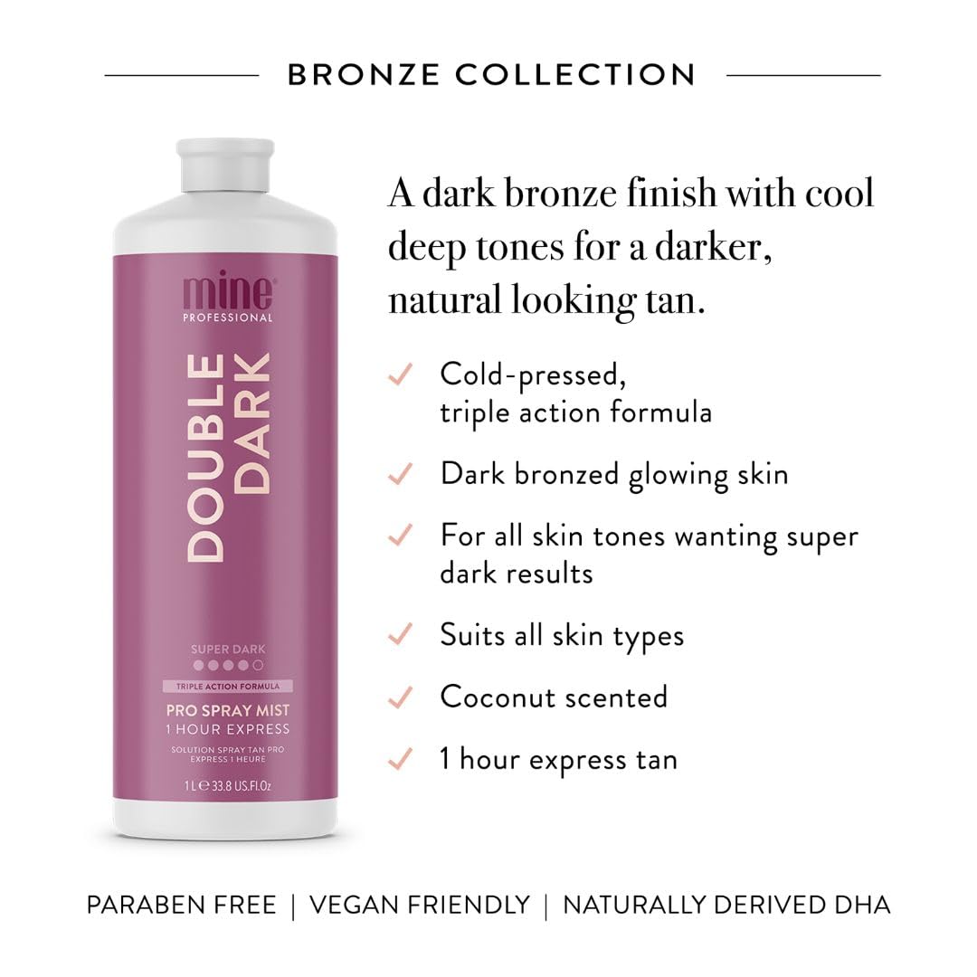 MineTan Spray Tan Solution | Double Dark 33.8 Fl Oz