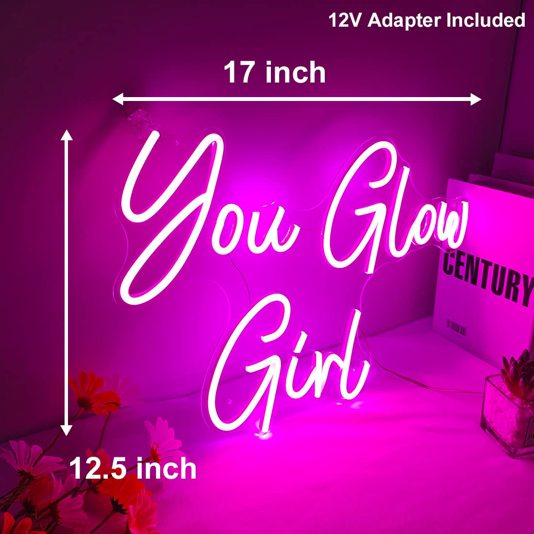 You Glow Girl Neon Wall Sign