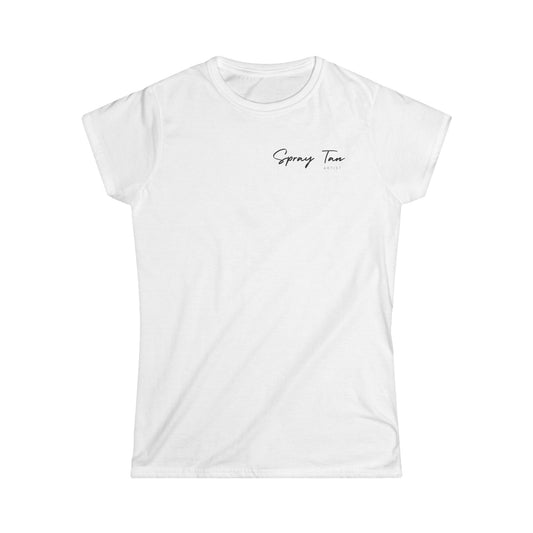 Spray Tan Artist Badge Style Tee - White