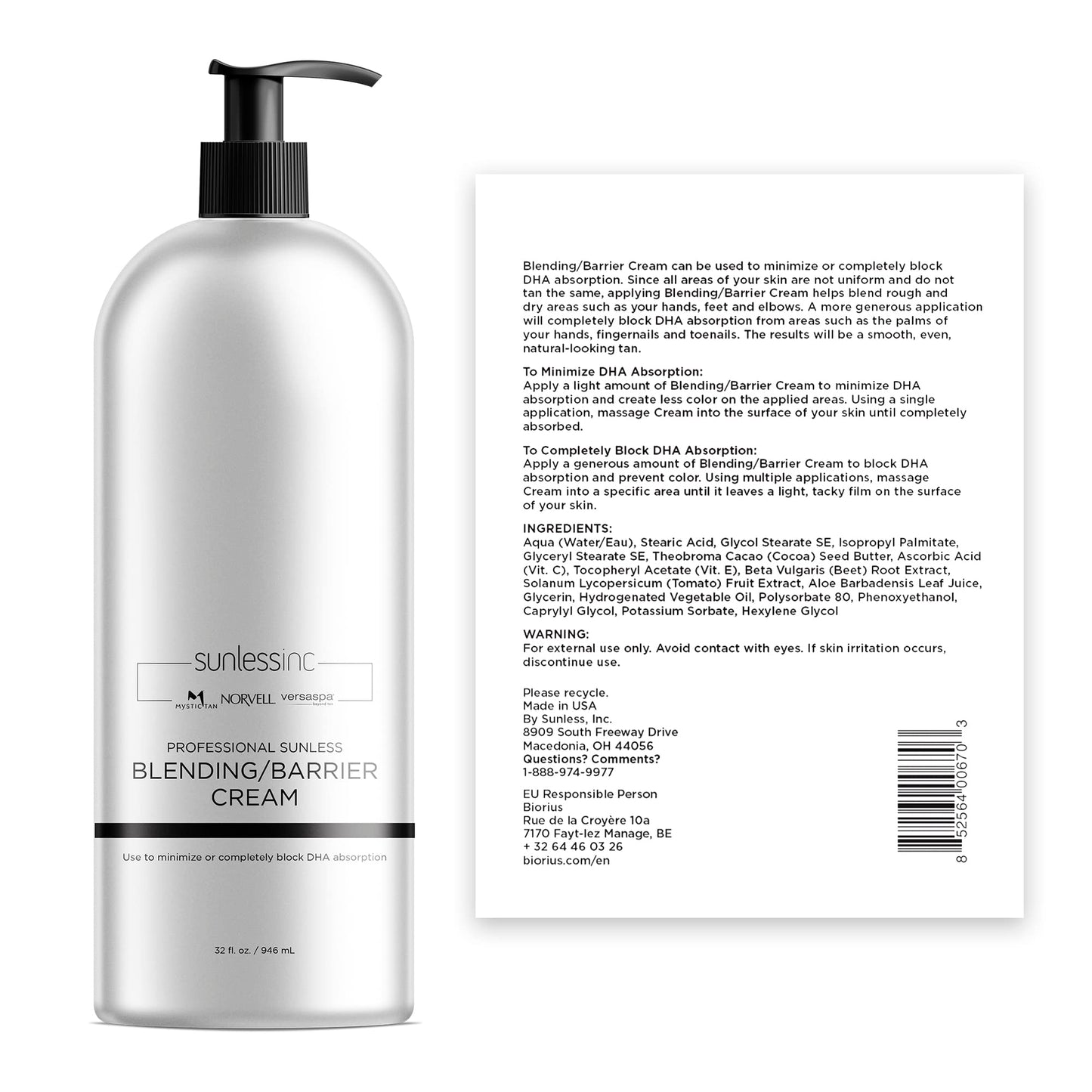 Norvell Pro Blending DHA Barrier Cream - 32 Fl. Oz.