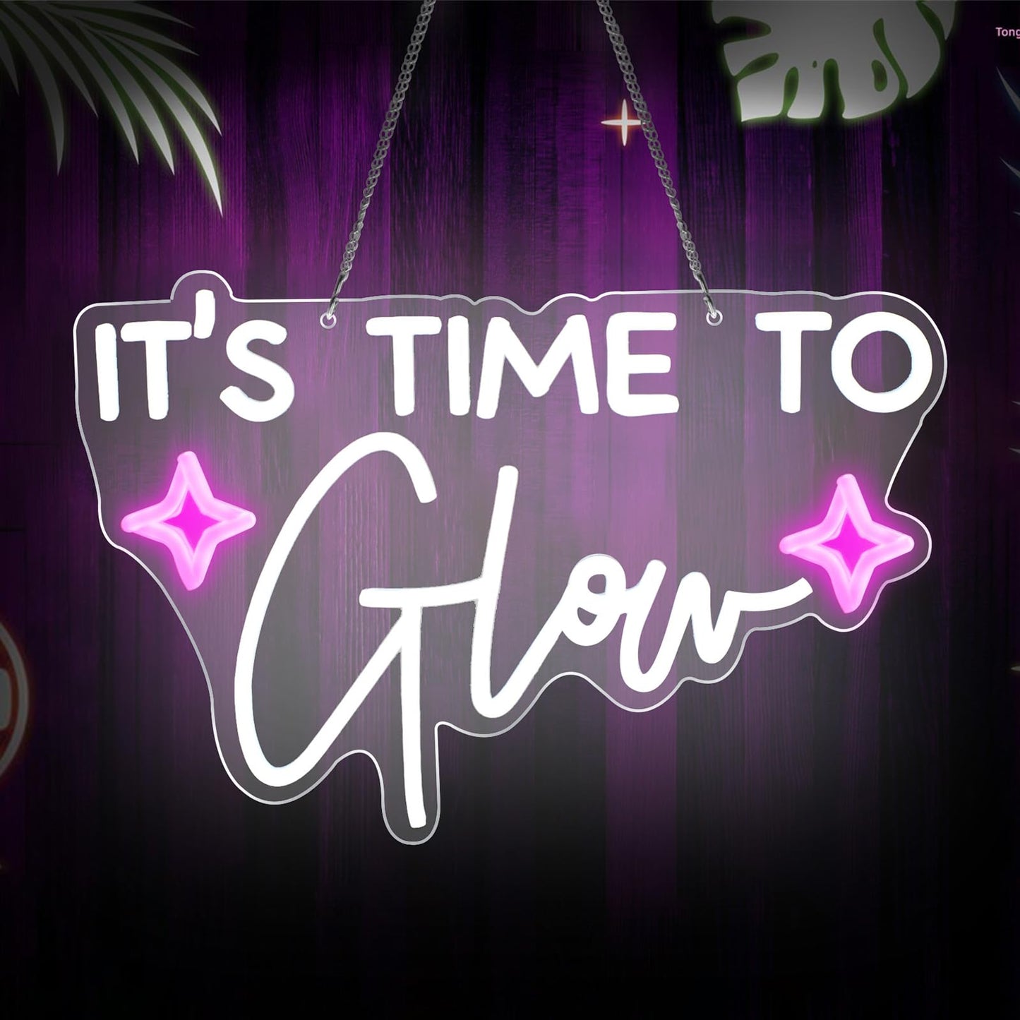 It's Time To Glow Wall Neon Sign