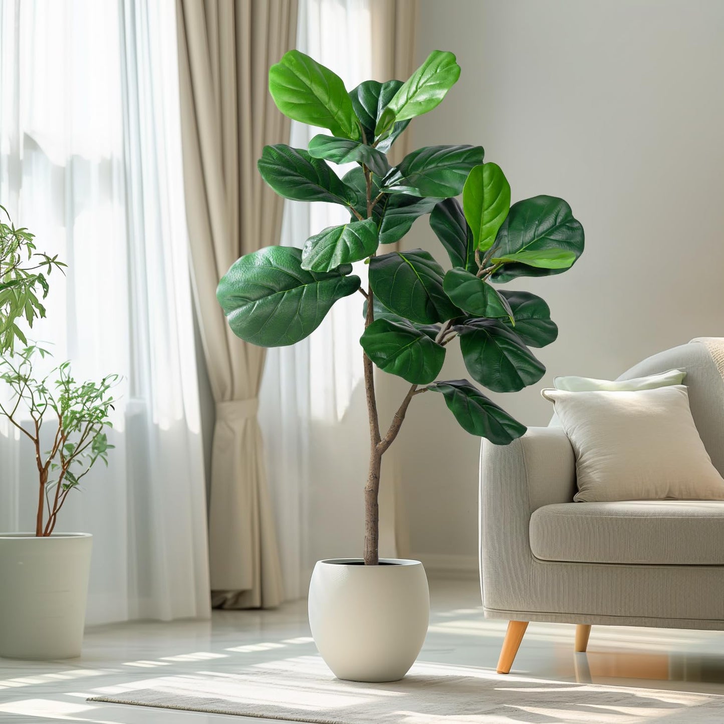 4ft Artificial Fiddle Leaf Tree
