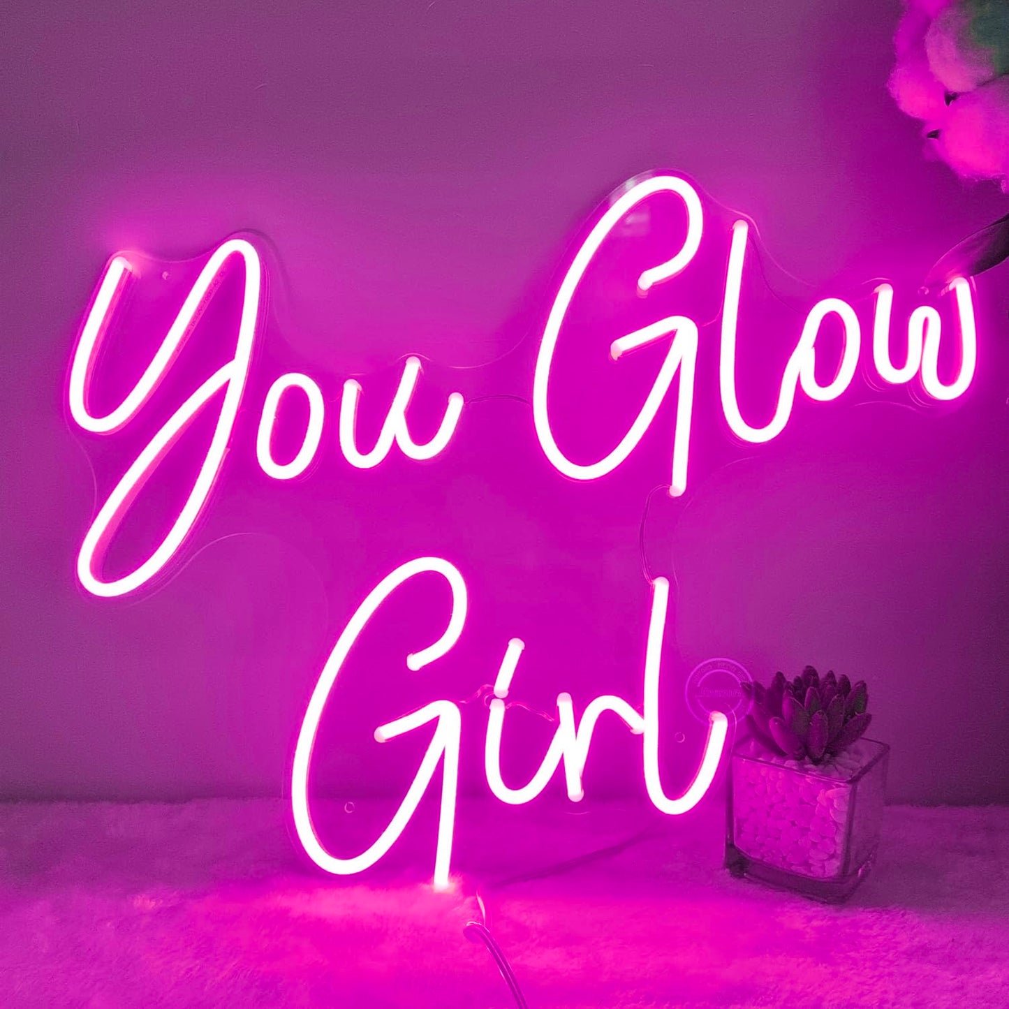 You Glow Girl Neon Wall Sign