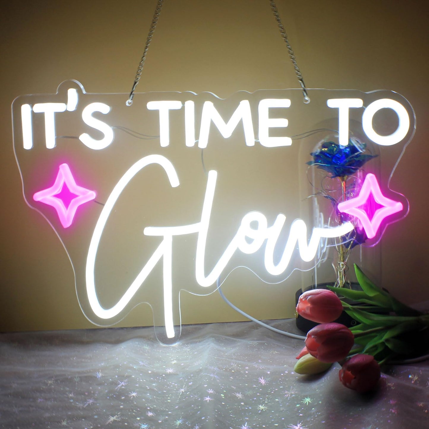 It's Time To Glow Wall Neon Sign