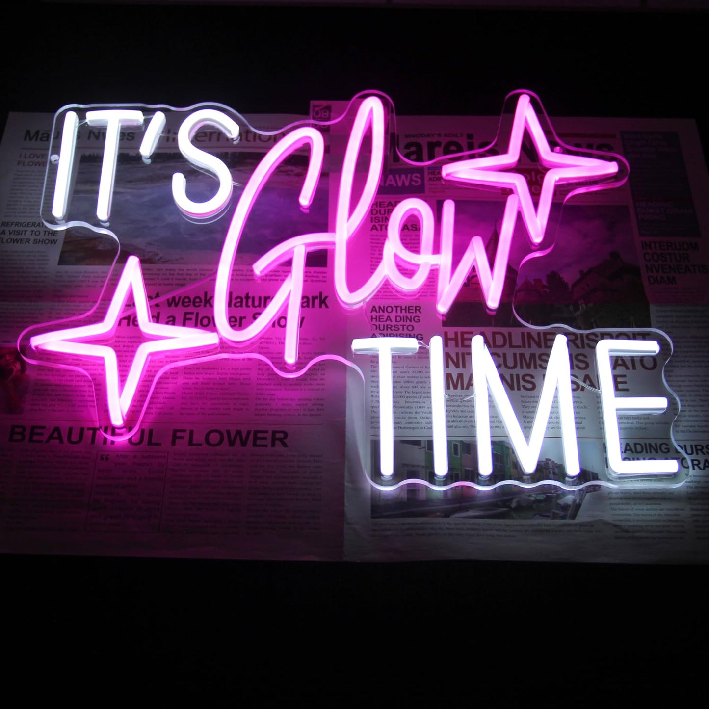 It's Glow Time Neon Wall Sign