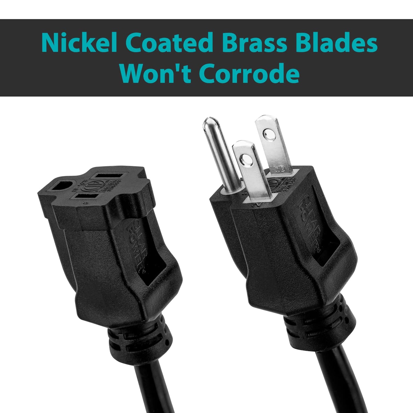 Power 15 ft Indoor/Outdoor Extension Cord