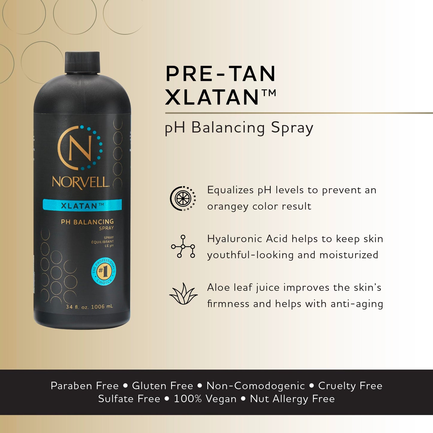 Norvell Pre-Sunless Tanning pH Balancing Spray - 1L / 28 fl oz