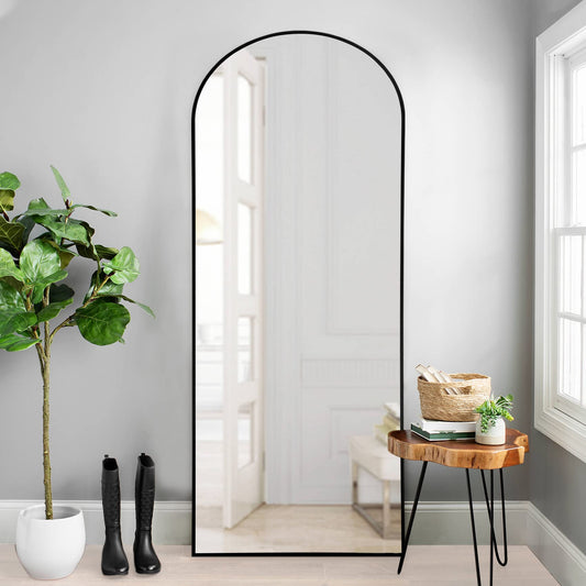 Oversized Large Arched Full Length Mirror Free Standing, Hanging or Lean Against Wall