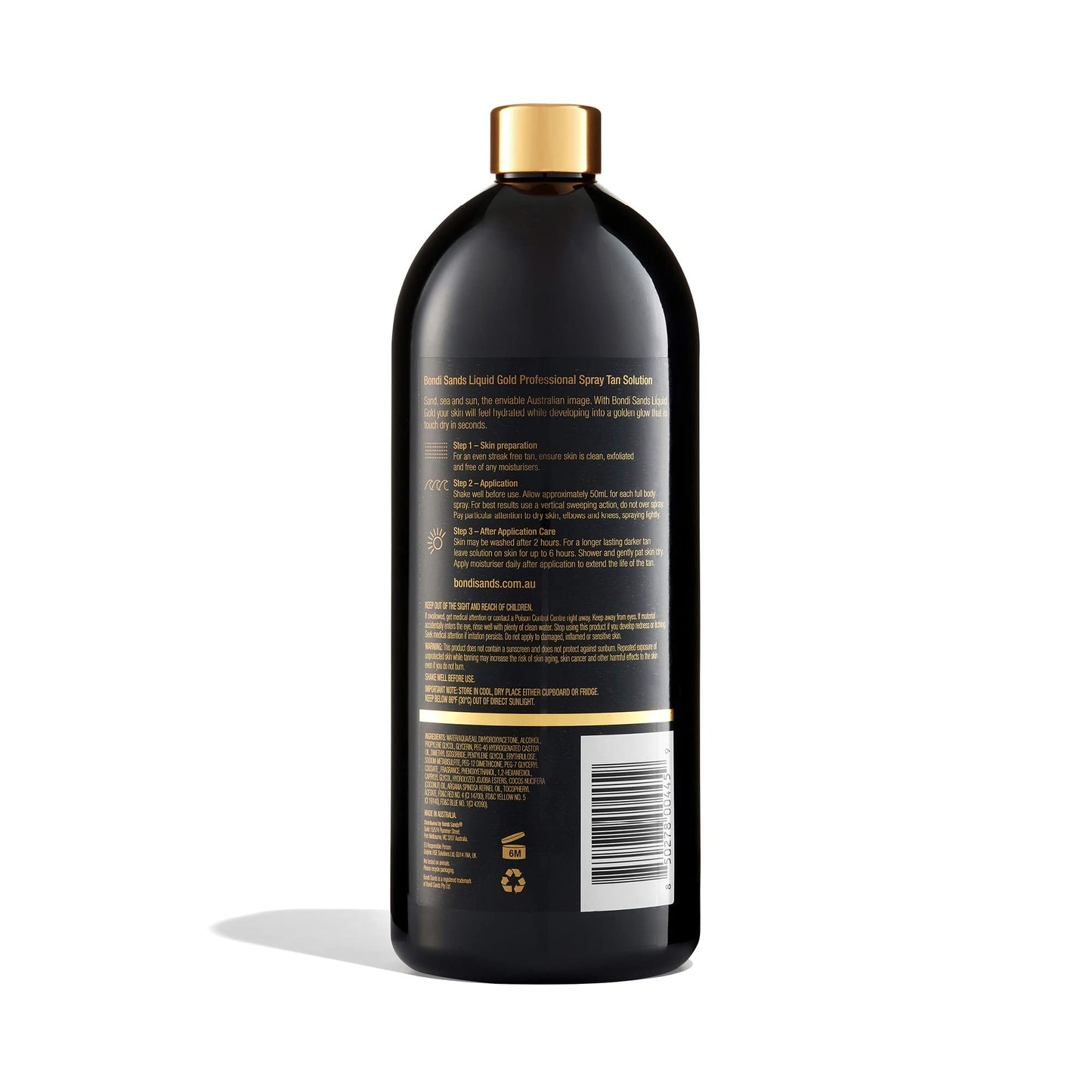 Bondi Sands Professional Spray Tan Solution - Liquid Gold 35.2 Oz/1 Liter