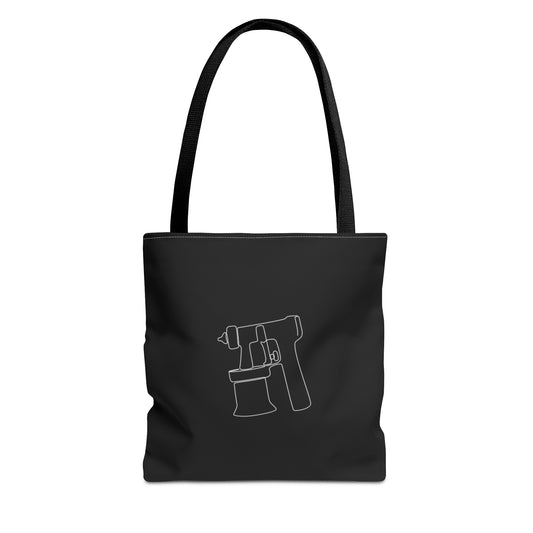Spray Tan Gun Tote Bag - Black