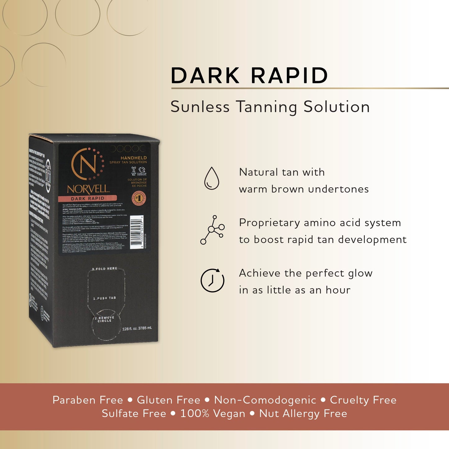 Norvell Dark ONE Hour Rapid, Gallon / 128 fl oz