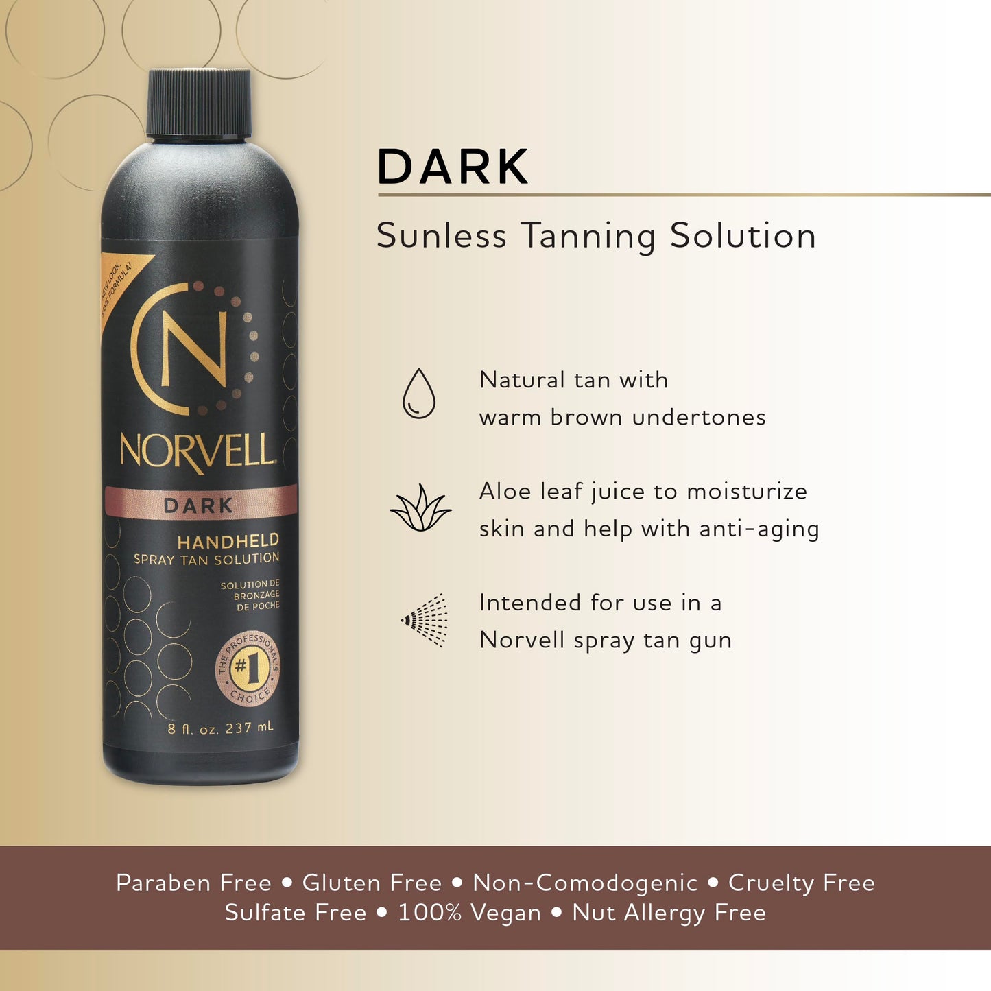 Norvell Dark Spray Tan Solution - 8 fl oz