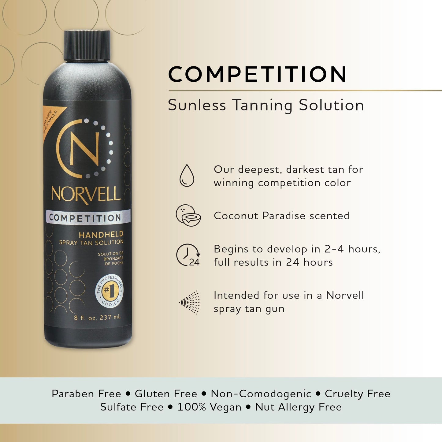 Norvell Competition Tan Spray Tan Solution - 8 fl oz