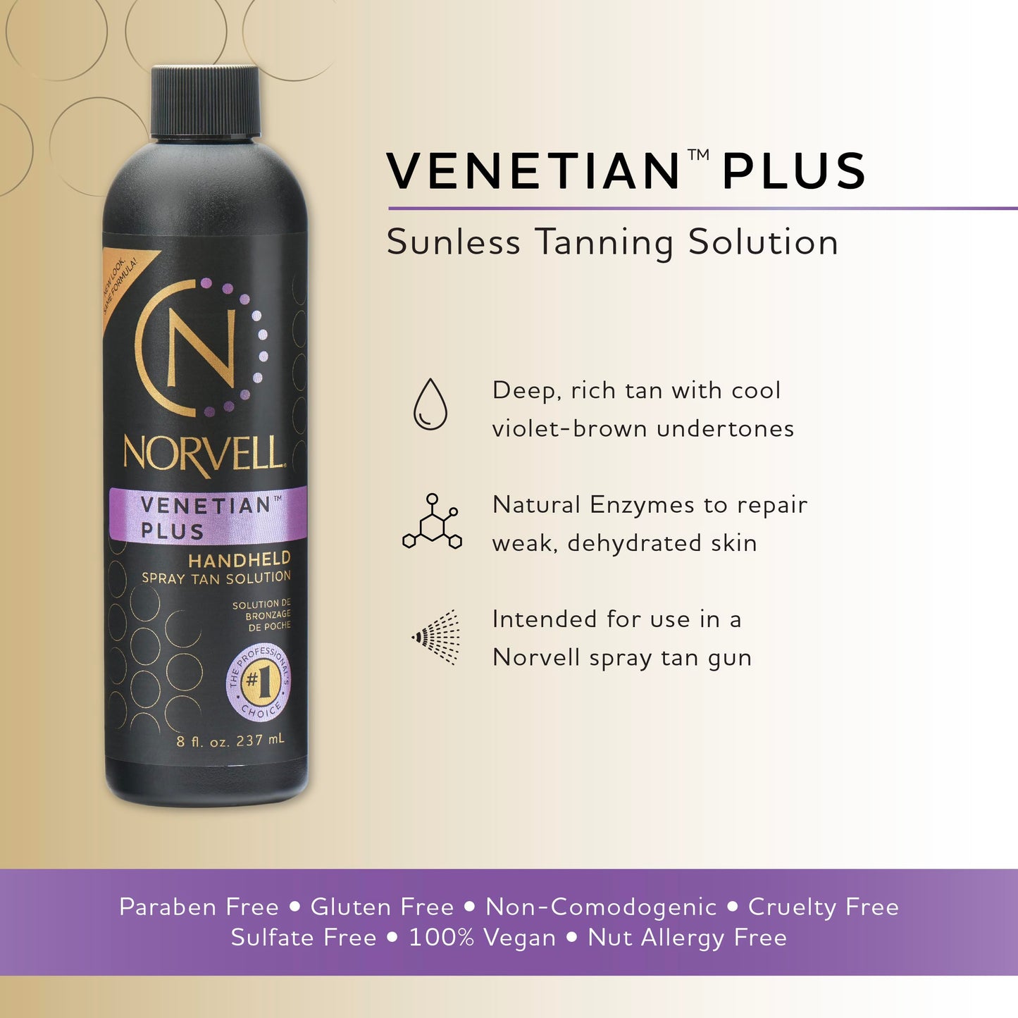 Norvell Venetian Plus Spray Tan Solution - 8 fl oz
