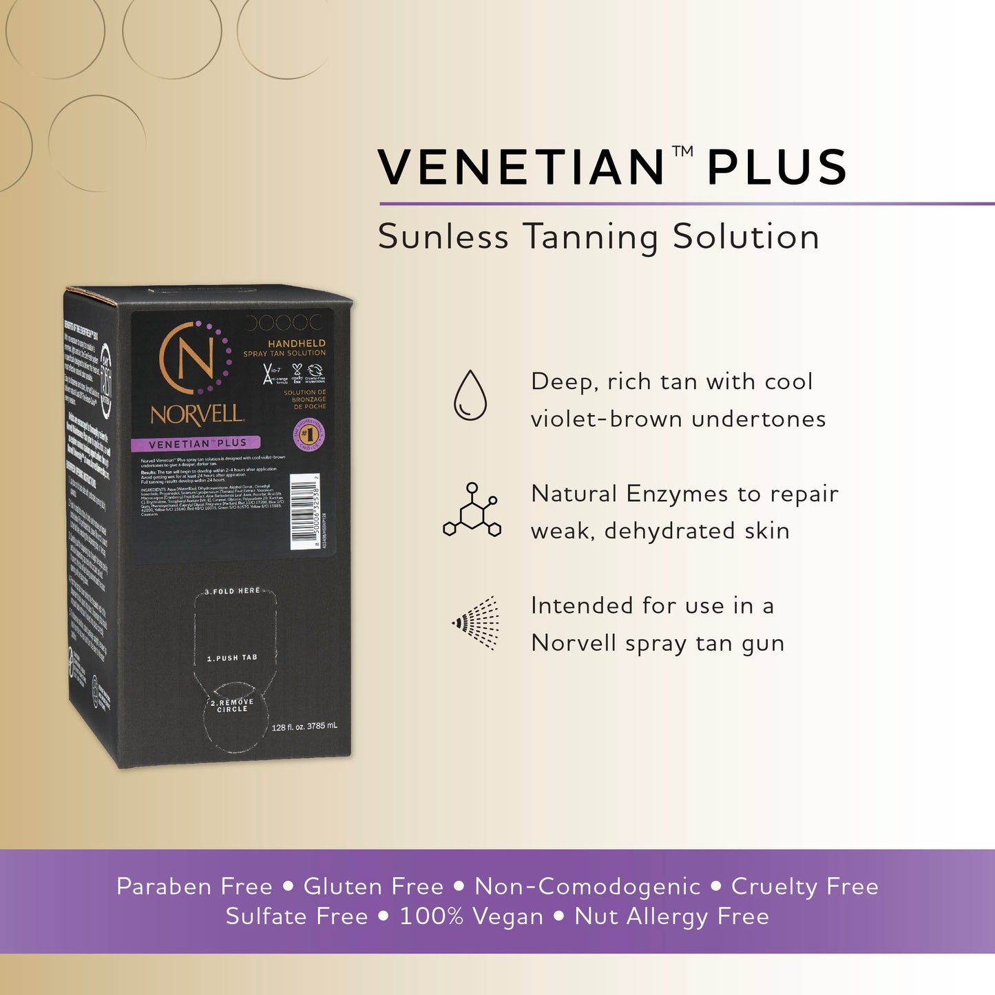 Norvell Venetian Plus Spray Tan Solution - 128 fl oz