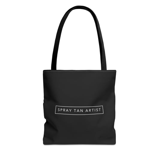 Spray Tan Artist Minimalistic Tote Bag - Black