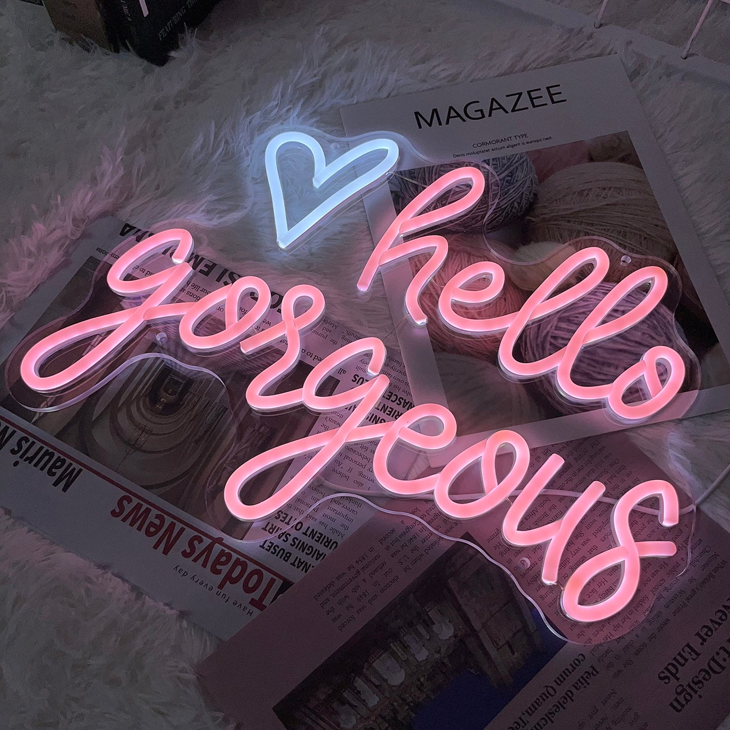 Hello Gorgeous Neon Wall Sign