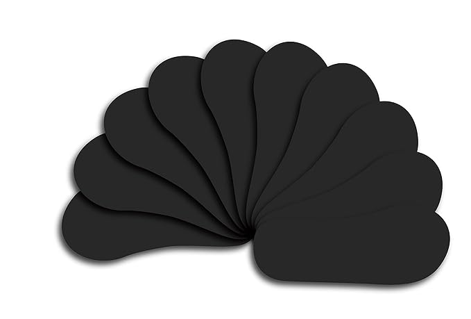 Premium Spray Tanning Foot Protectors / Sticky Feet - Black 50 Pairs (100 count)