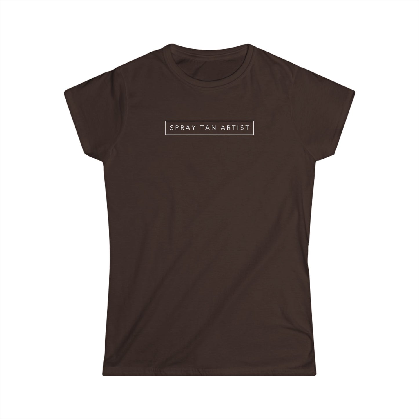 Spray Tan Artist Minimalistic Tee - Brown