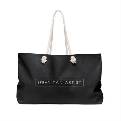 Large Spray Tan Artist Minimalistic Bag - Black