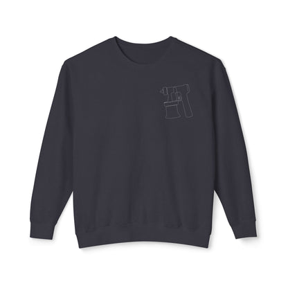 Spray Tan Gun Badge Style Sweatshirt - Black